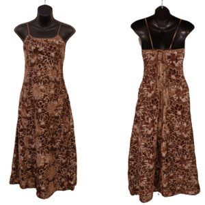*SOLD* Vintage Janeo Velvet/Metallic Floral Cocktail Dress- Sz.Sm